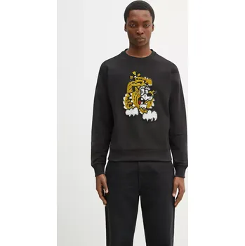 Pánská mikina Bavlněná mikina Kenzo x Verdy černá barva, s aplikací, FF58SW2764MC.99J, L, 99X