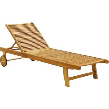 Zahradní lehátko Akátové zahradní lehátko s kolečky