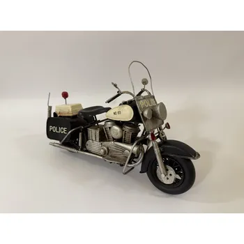 autíčko KOVOVÝ MODEL MOTORKY - POLICE NO. 69