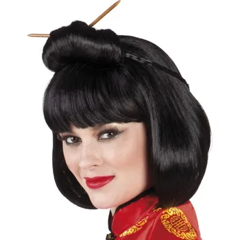 Karnevalová paruka Paruka Gejša s dřívky