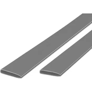 Krycí plachta Krycí lišta PVC krytu na balkon 1 m, světle šedá