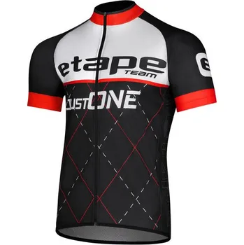 cyklistický dres ETAPE pánský dres TEAM, černá/červená 4XL
