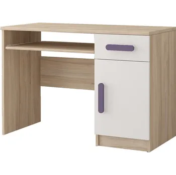 Psací stůl Psací stůl SMYK III - 08, Dub Sonoma/Bílá/Vřes