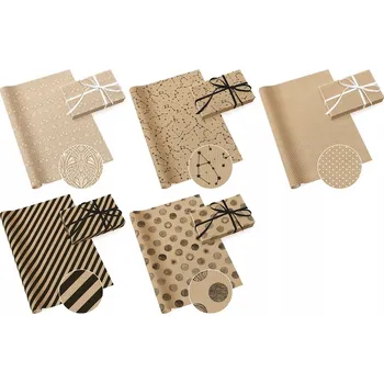 Balící papír DEKORAČNÍ PAPÍR na Balení Vánočních Dárků Balicí Papíry Paw