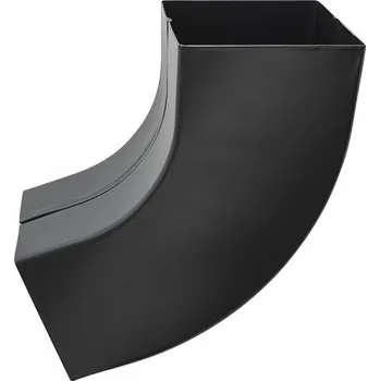 okap KJG Koleno svodové hranaté intenzivně černé 120x120 mm, 72°