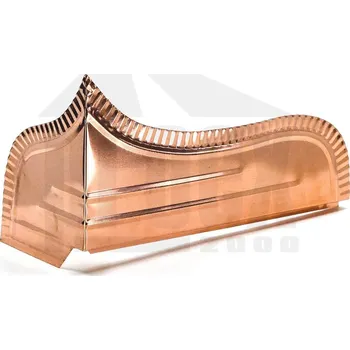 okap Zábrana proti přelití žlabu LEVÁ (šprycplech), měděná