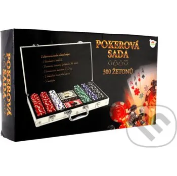 Pokerové sada Poker sada 300 ks + karty + kostky - Teddies Teddies