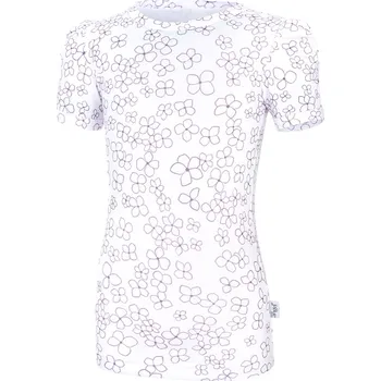 Little Angel Tričko dívčí tenké TISK KR Outlast® - bílá kytičky Velikost oblečení: 116