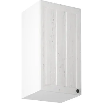 Obývací stěna Horní skříňka G40, levá, bílá /sosna andersen, PROVANCE