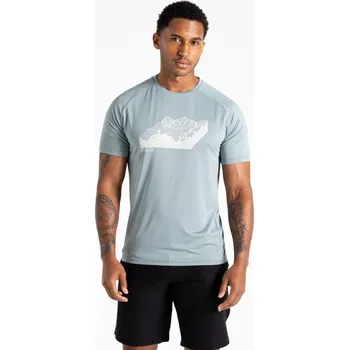 Pánské tričko Pánské funkční tričko Dare2b TECH II modrošedá XXL