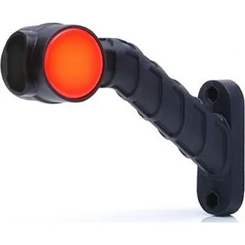 Autodíl Světlo poziční - tykadlo dlouhé zkosené LED, 12/24V, 20cm kábel, WAS, levá