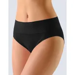 Dámské kalhotky klasické ve větších velikostech, bezešvé, Bamboo Soft 01003P - černá - XL/XXL