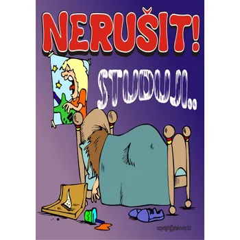 Žertovný předmět Certifikát - Nerušit studuji č. 68