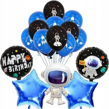 Balónek SADA BALÓNKŮ KOSMOS ASTRONAUT NAROZENINY 15 KS