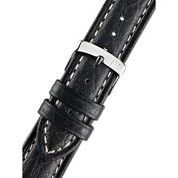 Kožený řemínek Morellato Kuga 3689A38.019 M, černý - 18 mm