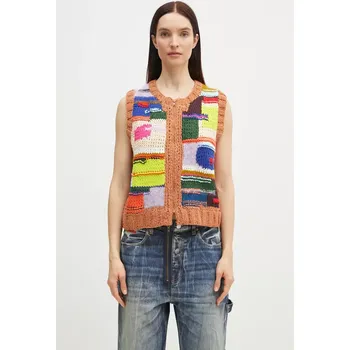Dámská vesta Vesta s příměsí vlny Martine Rose Handknit Zip více barev, 967YA16800, S, vícebarevná, MLC