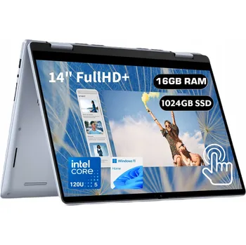 Notebook Notebook Dell Inspiron 2v1 7440 14" Intel Core i5 16 GB / 1000 GB stříbrný