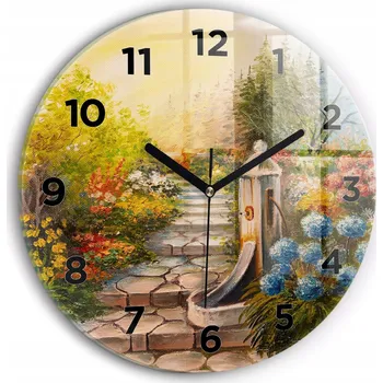 Hodiny Nástěnné hodiny Wallfluente zelené 30 cm