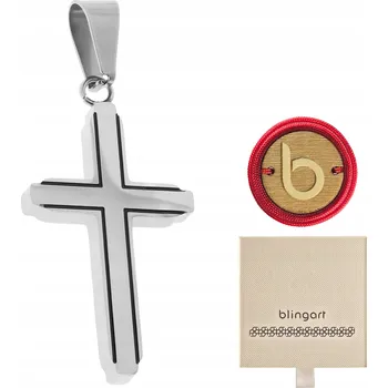 Přívěsek Přívěsek KŘÍŽEK kříž OCELOVÝ klasický přívěsek