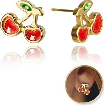 Náušnice Flamenco Mystique Náušnice z nerezové oceli pozlacené KST3359