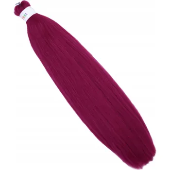 Syntetické vlasy na copánky Braid-Tail Pre-STRECHED BORDO VIŠEŇ #900