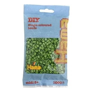 Dětské navlékací korálky Hama MIDI Zažehlovací korálky 1000 ks - khaki