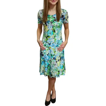 Dámské šaty Šaty Sabatti zeleno-modré (princess) Velikosti Sabatti: 44