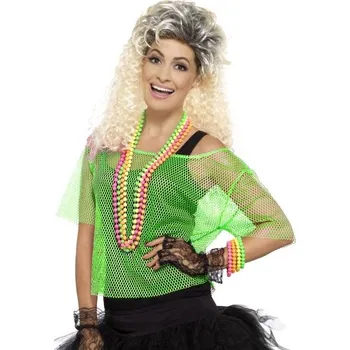 Karnevalový kostým Smiffys.com Síťované tričko - zelené Velikost: M/L