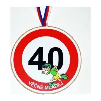 Žertovný předmět Jirka Medaile k 40. narozeninám pro muže – originální dárek k jubileu