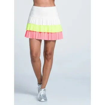 Dámská sukně LuckyInLove W sukně Triple Threat - bílo žluto oranžová: Dámské L