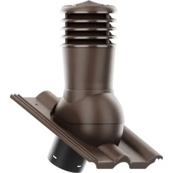 HPI - odvětrávací set pro betonovou krytinu, pr.150mm - tmavě hnědá