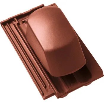 Střešní krytina Bramac - Granát 13 - průchozí taška sanitárního odvětrání, kaštanově hnědá glazura