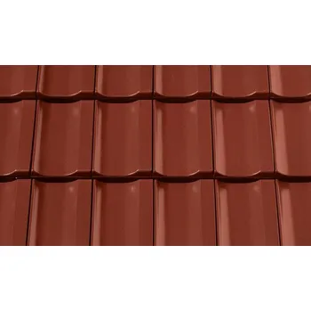 betonová krytina Creaton - Optima - základní, vínově červená glazura