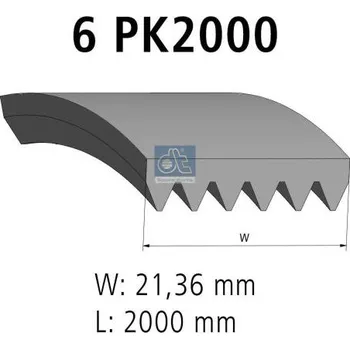 ozubený klínový řemen DT Spare Parts 1.21871