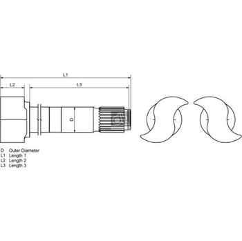 Brzdový buben Brzdový hřídel, bubnová brzda DT Spare Parts 4.64844