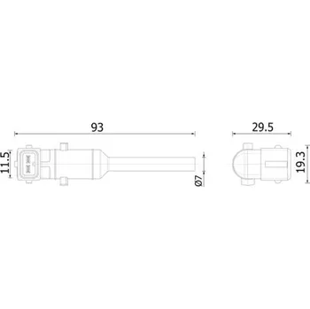 Úrovňový vypínač, hladina chladicí kapaliny MAHLE CRTX 8 000S