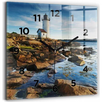 Hodiny Nástěnné hodiny Wallfluent černé 30 cm