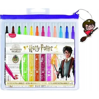 Harry Potter Fixy v pouzdro Sada fixů Maped, barevné popisovače popisovače , fixy pro děti, popisovače ks