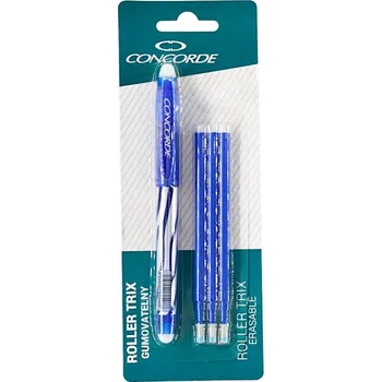 Roller Concorde Trix gumovatelné, 0,7 mm, modrá náplň + 3 ks náplně