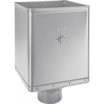 okap KJG Kotlík žlabový sběrný DESIGN EXCENTRICKÝ bílo hliníkový 100 mm