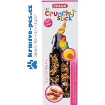 Pro ptáka Crunchy Stick Large parakeet Slunečnice/Buráky 2ks Zol
