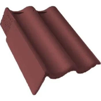 betonová krytina Bramac - 7° PROTECTOR, taška okrajová levá - červenohnědá