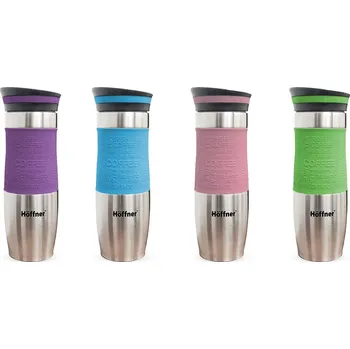 Termoska Hoffner Termo hrnek Termoska 380 ml HF-7540, nerez Zelená
