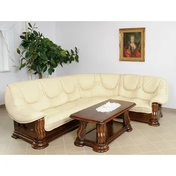 Sedací souprava Rustikální kožené sedací soupravy GRIZZLY - rohová 3 roh 2