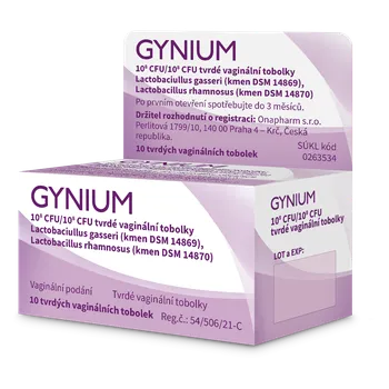 Lék GYNIUM vaginální tobolky 1x10^8CFU/1x10^8CFU 10ks