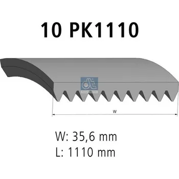 ozubený klínový řemen DT Spare Parts 2.15413