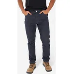 QUECHUA Pánské turistické džínové kalhoty NH 500 Regular M MODRÁ|ČERNÁ