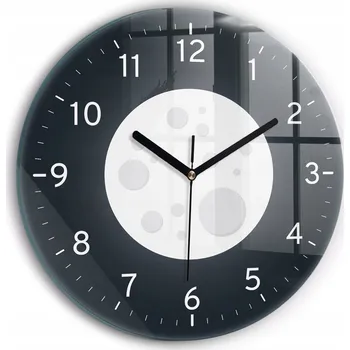 Hodiny Nástěnné hodiny Wallfluent černé 30 cm