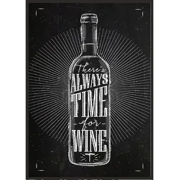 Obraz Obraz plakát v rámu 33x43 cm Kuchyně Víno P1869