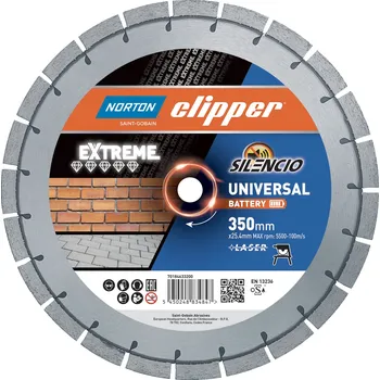 Řezný kotouč NORTON CLIPPER AKU SILENCIO 350x25,4 15/2,8